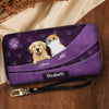 Purrfect Love, Pawsome Life - Dog & Cat Personalized Custom Leather Long Wallet - Gift For Pet Owners, Pet Lovers