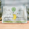 Grandma Bear And Her Sweet Honeybees - Family Personalized Custom Rectangle Shaped Acrylic Plaque - Mother's Day, Gift For Mom, Grandma
