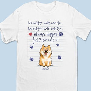 Pawprints On My Heart - Dog Personalized Custom Unisex T-shirt, Premium T-shirt, Hoodie - Gift For Pet Owners, Pet Lovers