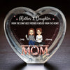 We Are Best Friends Forever From The Heart - Family Personalized Custom 3D Crystal Heart Shaped - Mother's Day, Gift For Mom, Daughter