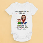 You're Doing An Amazing Job, Mommy - Family Personalized Custom Baby Onesie - Mother's Day, Baby Shower Gift, Gift For New Moms, Mom