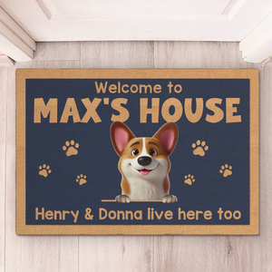 Furry Friends Forever - Dog & Cat Personalized Custom Home Decor Decorative Mat - House Warming Gift For Pet Owners, Pet Lovers