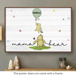 Grandma’s Love Lifts Us Up - Family Personalized Custom Horizontal Poster - Mother's Day, Gift For Grandma