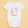 Dapper Bunny, First Easter - Family Personalized Custom Baby Onesie - Easter Gift For Baby Kids, Newborn Baby