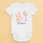 Dapper Bunny, First Easter - Family Personalized Custom Baby Onesie - Easter Gift For Baby Kids, Newborn Baby