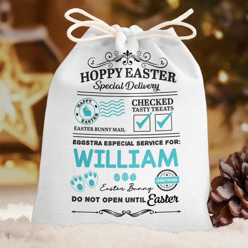 Easter Cheer, Just For You - Family Personalized Custom Favor Bag - Easter Gift For Family Members