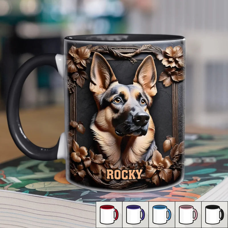 Strong, Smart And Always Ready - Dog Personalized Custom 3D Inflated Effect Printed Accent Mug - Gift For Pet Owners, Pet Lovers