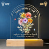 Mom We Love You - Family  Personalized Custom Shaped 3D LED Light - Mother's Day, Gift For Mom