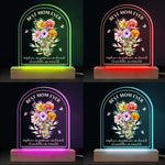 Mom We Love You - Family  Personalized Custom Shaped 3D LED Light - Mother's Day, Gift For Mom