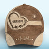 Grandpa’s Love, Forever In Our Hearts - Family Personalized Custom Hat, All Over Print Classic Cap - Gift For Family Members