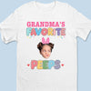Custom Photo Bunny Hugs From Grandma’s Peeps - Family Personalized Custom Unisex T-shirt, Premium T-shirt, Hoodie - Easter Gift For Mom, Grandma
