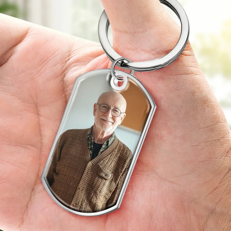 Custom Photo We Miss You Every Day - Memorial Personalized Custom Keychain - Sympathy Gift For Family Members