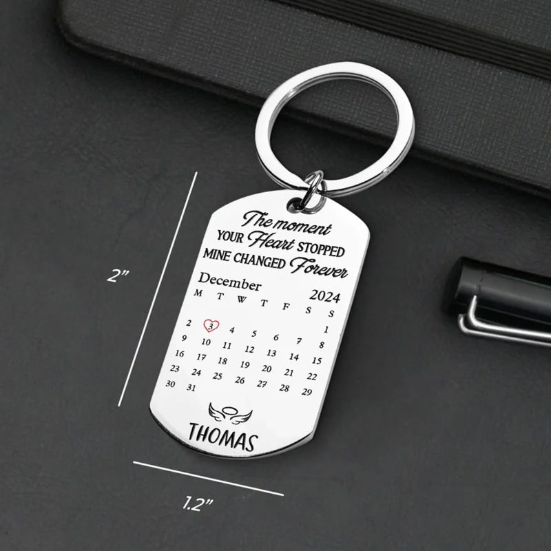 Custom Photo We Miss You Every Day - Memorial Personalized Custom Keychain - Sympathy Gift For Family Members