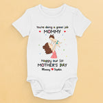 Custom Name First Mother's Day Gifts for Mommy - Personalized Baby Onesies