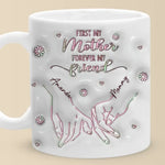 From My Hands To Yours, Always - Family Personalized Custom 3D Inflated Effect Printed Mug - Mother's Day, Gift For Mom, Daughter