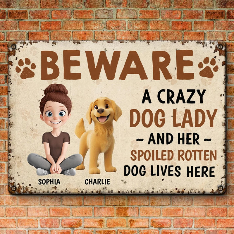 Dog Hair, Wet Noses & Endless Love Inside - Dog Personalized Custom Home Decor Metal Sign - House Warming Gift For Pet Owners, Pet Lovers