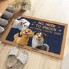 Paws Up, We’re Here - Dog Personalized Custom Home Decor Decorative Mat - House Warming Gift For Pet Owners, Pet Lovers