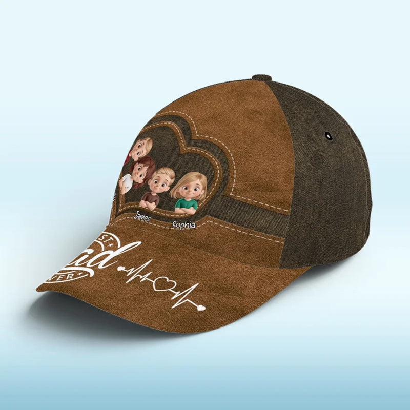 Fatherhood Looks Great On You - Family Personalized Custom Hat, All Over Print Classic Cap - Father's Day, Gift For Dad, Grandpa