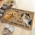 This House Runs On Love And Dog Hair - Dog Personalized Custom Home Decor Decorative Mat - House Warming Gift For Dog Lovers, Pet Lovers