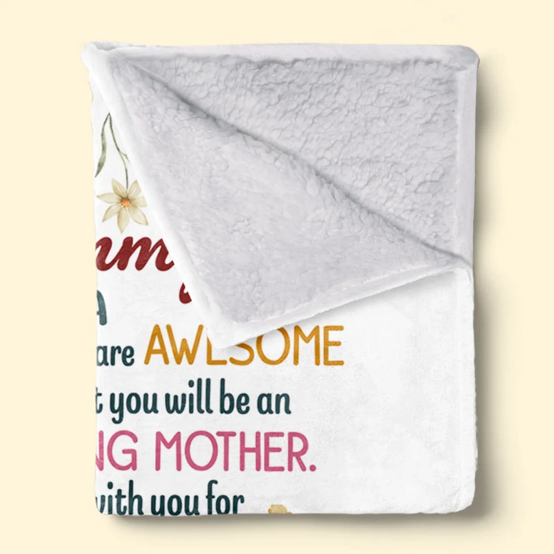 The World's Best Mommy - Family Personalized Custom Blanket - Mother's Day, Baby Shower Gift, Gift For New Moms, Mom