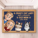 Home Is Where The Meows Are - Cat Personalized Custom Home Decor Decorative Mat - House Warming Gift For Family
