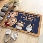 Home Is Where The Meows Are - Cat Personalized Custom Home Decor Decorative Mat - House Warming Gift For Family