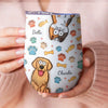 La vie est meilleure avec des pattes - Verre à vin personnalisé avec effet gonflé 3D imprimé pour chien et chat - Cadeau pour propriétaires et amoureux des animaux