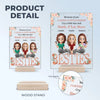 Friendship Is Built On Love, Laughter, And Trust - Bestie Personalized Custom Rectangle Shaped Acrylic Plaque - Gift For Best Friends, BFF, Sisters