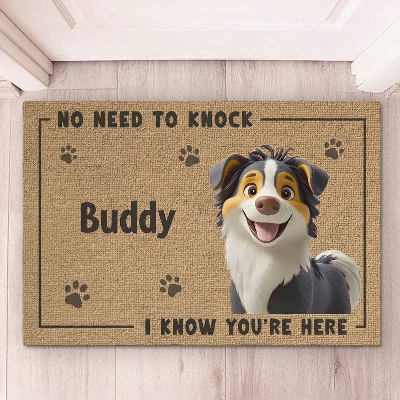 This House Runs On Love And Dog Hair - Dog Personalized Custom Home Decor Decorative Mat - House Warming Gift For Dog Lovers, Pet Lovers