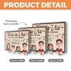 This Is Us - Family Personalized Custom Acrylic Puzzle Key Holder - House Warming Gift For Family Members