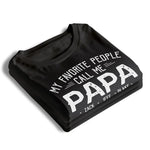 Being Papa Is My Greatest Blessing -  Family Personalized Custom Unisex T-Shirt, Premium T-shirt, Hoodie - Father's Day Gift For Dad, Grandpa