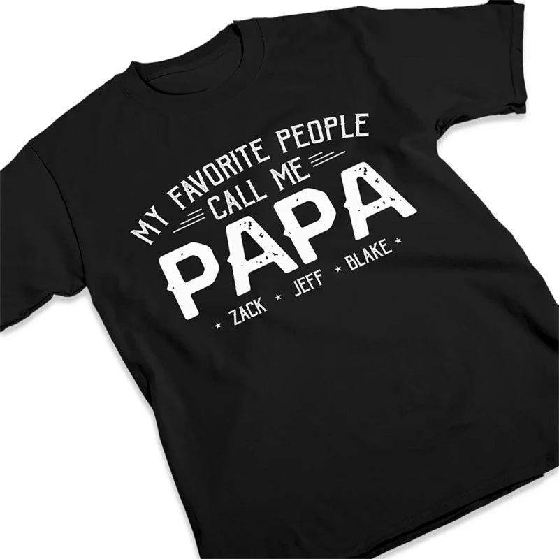 Being Papa Is My Greatest Blessing -  Family Personalized Custom Unisex T-Shirt, Premium T-shirt, Hoodie - Father's Day Gift For Dad, Grandpa