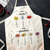 Generations Of Love, Forever Strong - Family Personalized Custom Apron - Mother's Day, Gift For Mom, Grandma