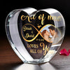 Custom Photo Infinite Love, Forever Ours - Couple Personalized Custom 3D Crystal Heart Shaped - Gift For Husband Wife, Anniversary