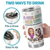Fur-Ever Together, A Girl & Her Dogs - Dog Personalized Custom 3D Inflated Effect Printed Tumbler - Gift For Pet Owners, Pet Lovers