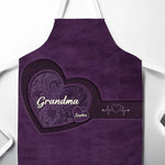 A Recipe Of Love & Family - Family Personalized Custom Apron - Mother's Day, Gift For Grandma, Grandparent