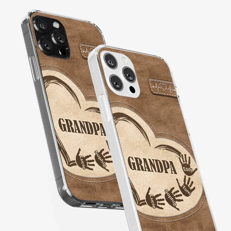 The Heart Of Our Home Is Family - Family Personalized Custom Clear Phone Case - Gift For Family Members