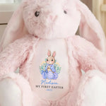 My First Easter - Family Personalized Custom Easter Bunny Plush - Easter Gift For Baby