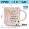Mom Makes The World Brighter - Family Personalized Custom Marble Mug - Mother's Day, Gift For Mom, Daughter