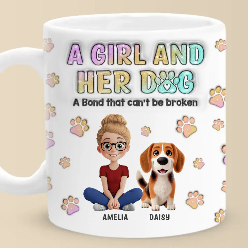 Furry Friends Make The Best Companions - Dog Personalized Custom 3D Inflated Effect Printed Mug - Gift For Pet Owners, Pet Lovers