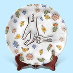 Love Grows Best In A Happy Family - Family Personalized Custom 3D Inflated Effect Printed Ceramic Plate - Mother's Day, Gift For Mom, Grandma