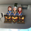 Our Forever Sunshine - Family Personalized Custom Car Visor Clip - Mother's Day, Gift For Mom, Grandma