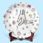Her Love Is A Melody That Plays In The Heart Forever - Family Personalized Custom 3D Inflated Effect Printed Ceramic Plate - Mother's Day, Gift For Mom, Grandma