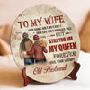I’m Still Here, Still Grumpy, And Still Yours - Couple Personalized Custom Ceramic Plate - Gift For Husband Wife, Anniversary