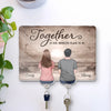 Wherever You Are, I’m Home - Couple Personalized Custom Acrylic Puzzle Key Holder - House Warming Gift For For Husband Wife, Anniversary