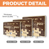 Together, We Complete The Puzzle Of Love - Couple Personalized Custom Acrylic Puzzle Key Holder - House Warming Gift For For Husband Wife, Anniversary