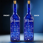 You Are The Piece That Holds Us Together - Family Personalized Custom Blue Bottle Lamp - Mother's Day, Gift For Mom, Grandma