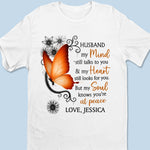 We Are Bound By Love And Wings - Memorial Personalized Custom Unisex T-shirt, Premium T-shirt, Hoodie - Sympathy Gift For Wife