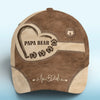 Dad’s Love Builds Strong Foundations - Family Personalized Custom Hat, All Over Print Classic Cap - Gift For Family Members