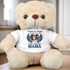 Custom Photo I Have An Angel Watching Over Me - Memorial Personalized Custom Teddy Bear Plush - Sympathy Gift For Family Members